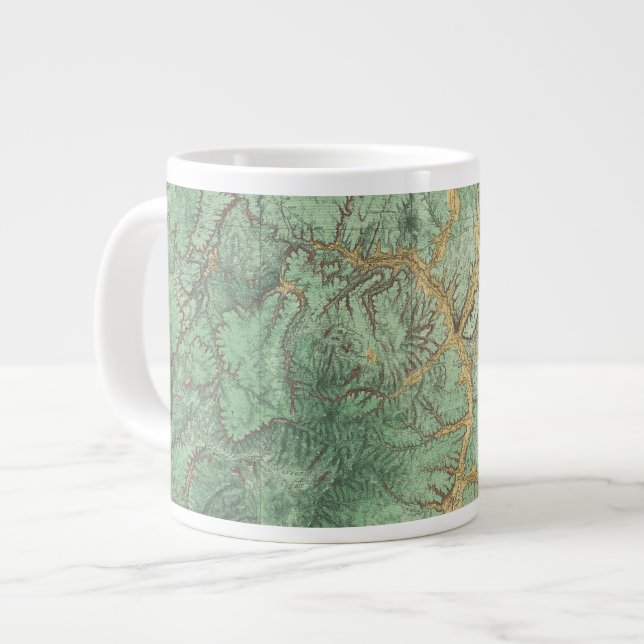 Land Classification Map of New Mexico 2 Large Coffee Mug (Front Left)