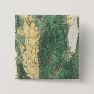 Land Classification Map of North Eastern Utah 15 Cm Square Badge
