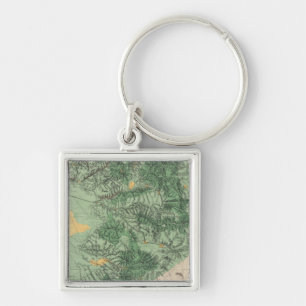 Land Classification Map of Southern California Key Ring
