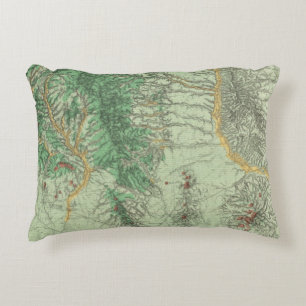 Land Classification Map of Southwestern New Mexico Decorative Cushion