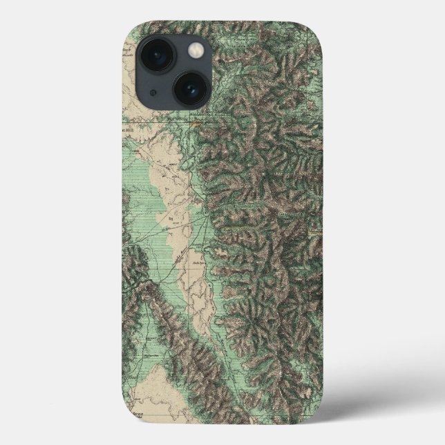 Land Classification of Eastern California Case-Mate iPhone Case (Back)