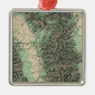 Land Classification of Eastern California Metal Tree Decoration