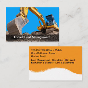 Land Management & Clearing Business Card