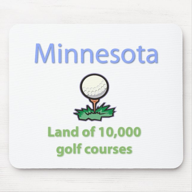 Land of 10,000 Golf Courses Mouse Mat (Front)