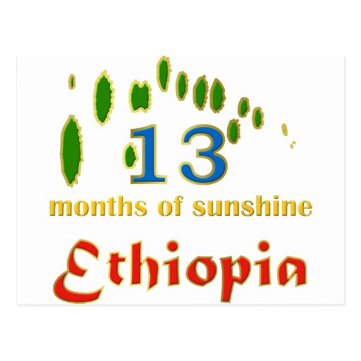 Land of 13 months of sunshine postcard zazzle