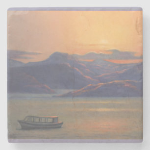 "Land of Ancients Marble Coaster" Stone Coaster