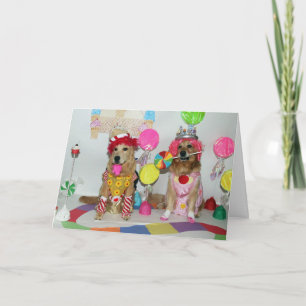 Land of Candy Golden Birthday Card