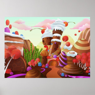 Land Of Chocolate Poster