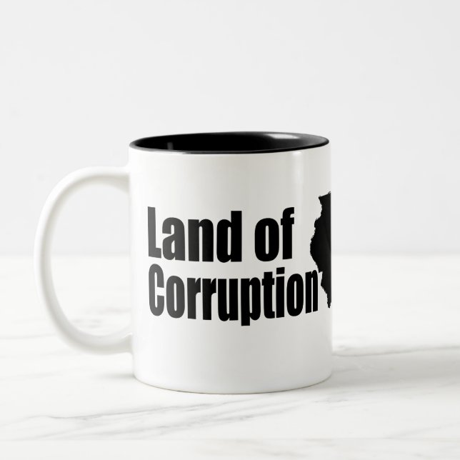 Land of Corruption Two-Tone Coffee Mug (Left)