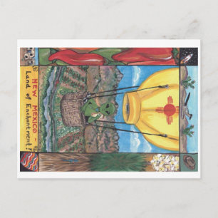 "Land of Enchantment" New Mexico postcard