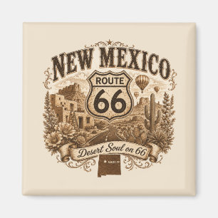 Land of Enchantment Route 66 Kitchen Accent Magnet