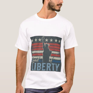 "Land of Liberty" patriotic themed t-shirt design