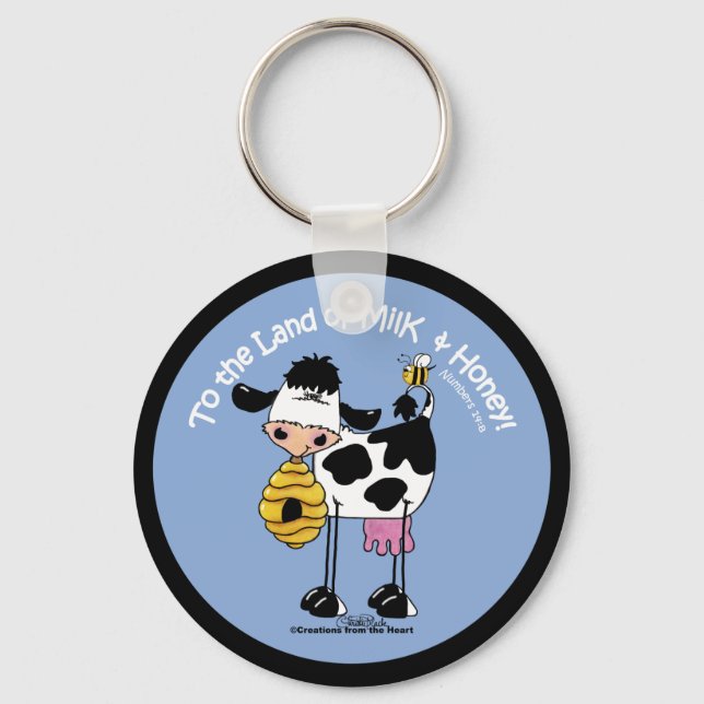 Land of Milk & Honey Key Ring (Front)