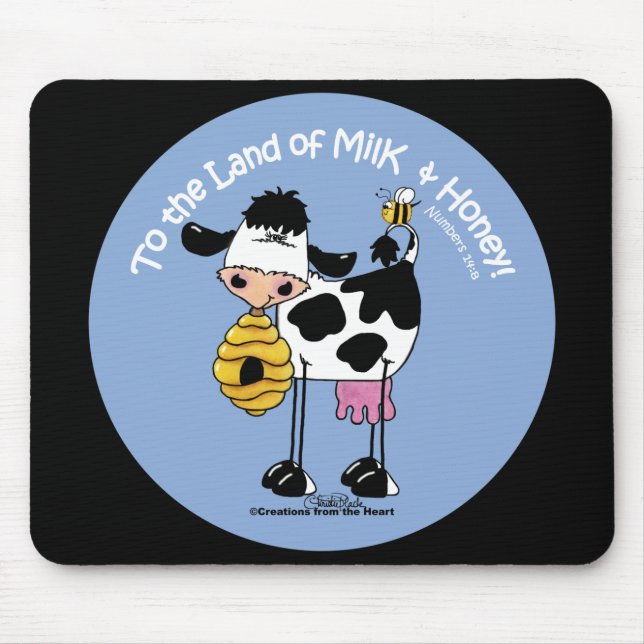 Land of Milk & Honey Mouse Mat (Front)