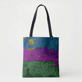 Land of roses tote bag