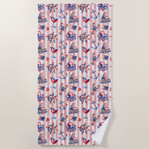 Land of the Free, 250 Years of Freedom Beach Towel