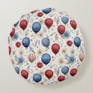 Land of the Free, 250 Years of Freedom Round Cushion