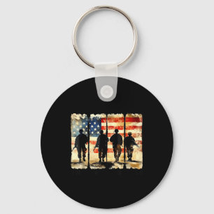 Land Of The Free Because Of The Brave Honour And R Key Ring