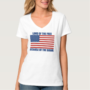 Land Of The Free Because Of The Brave T-shirt