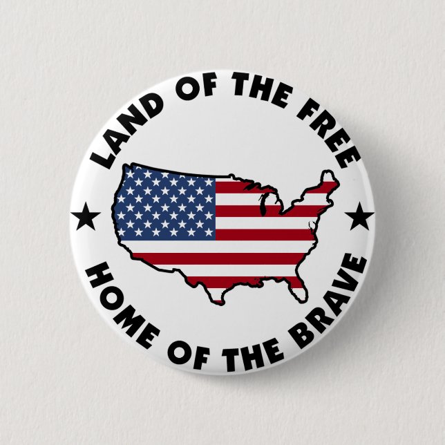 Land of the Free button (Front)