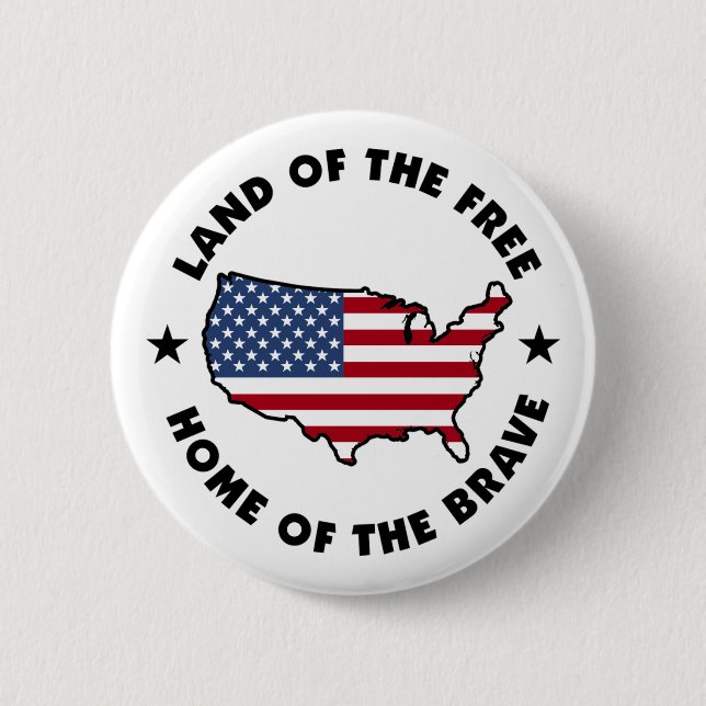 Land of the Free button (Front)