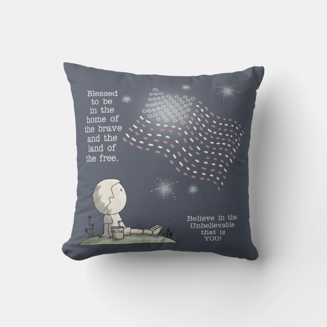 Land of the Free Cushion (Front)