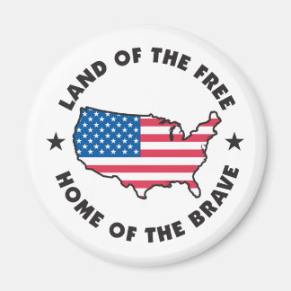 Land of the Free Design Magnet