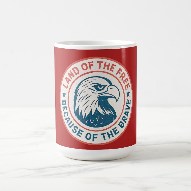 Land of the Free Eagle Coffee Mug (Center)