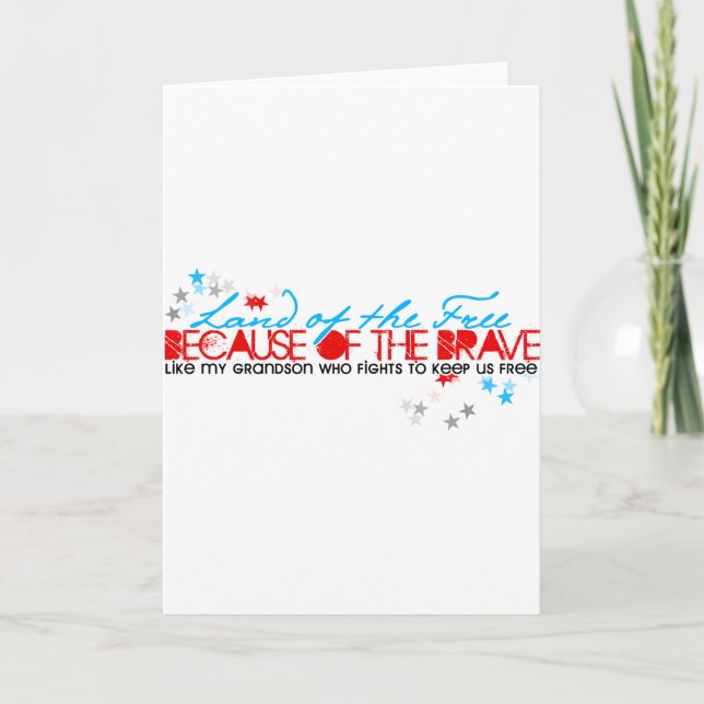 Land of the Free: Grandson Card (Front)