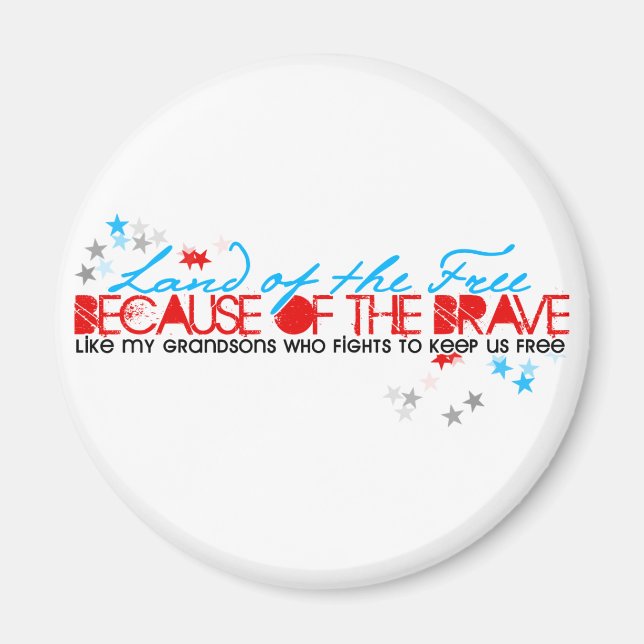 Land of the Free: Grandsons Magnet (Front)