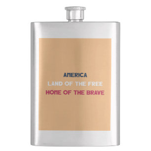 Land of the Free... Hip Flask