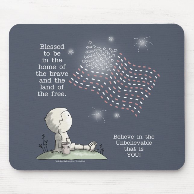 Land of the Free Mouse Mat (Front)