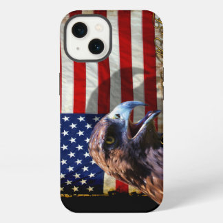 Land of the Free Patriotic US Flag and Eagle iPhone 13 Case