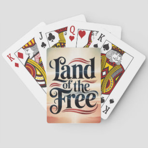 Land of the free playing cards