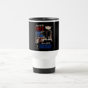 Land of the free  travel mug