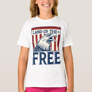 Land of the Free – Vintage USA Eagle Graphic T-Shirt