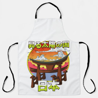 Land of the rising sun Japans Gate Torii Apron