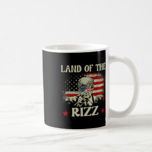 Land Of The Rizz Funny Patriotic Trump 4th Of July Coffee Mug
