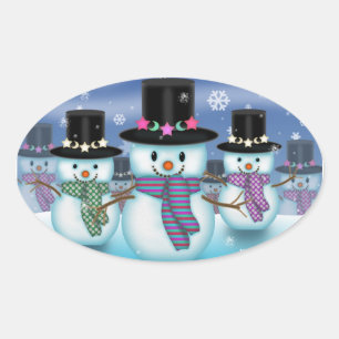 Land of the Snowmen Christmas Stickers