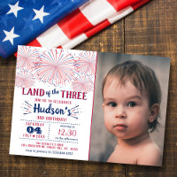 Land Of The Three! 4th Of July 3rd Birthday Party