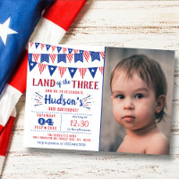Land Of The Three! 4th Of July 3rd Birthday Party