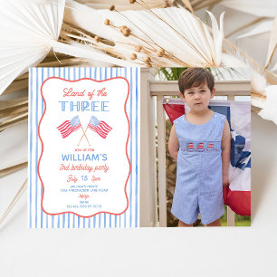 Land of the Three Invitation for Boy 3rd Birthday
