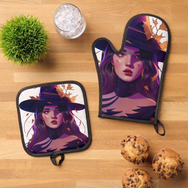 land oven mitt & pot holder set (Top Down)
