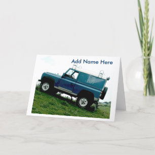 Land rover greeting card