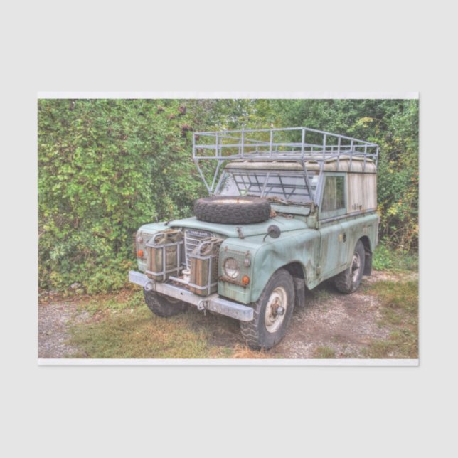 Land Rover Series III 109 Tissue Paper (Front)