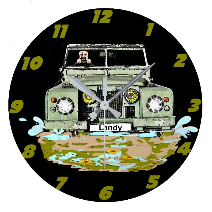 Land Rover Series Wall Clock Zazzle.co.uk