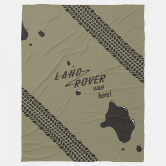 Land-Rover was here! Fleece Blanket
