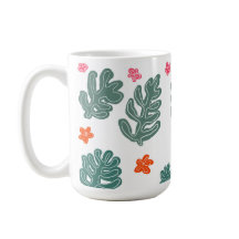 land & sea : doodle pattern flowers & plants