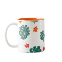 land & sea : doodle pattern flowers & plants 