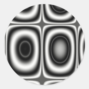 Land Seven - Fractal Classic Round Sticker